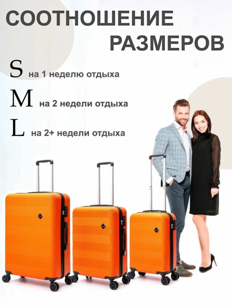 Комплект из 3-х чемоданов 