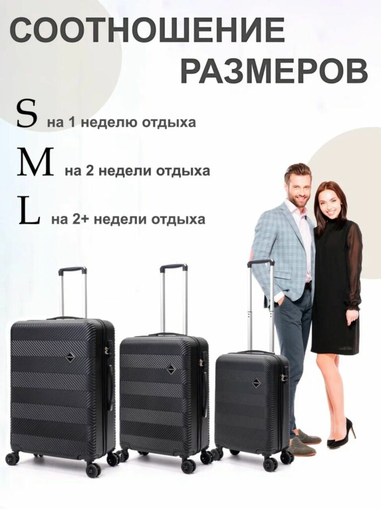 Комплект из 3-х чемоданов 