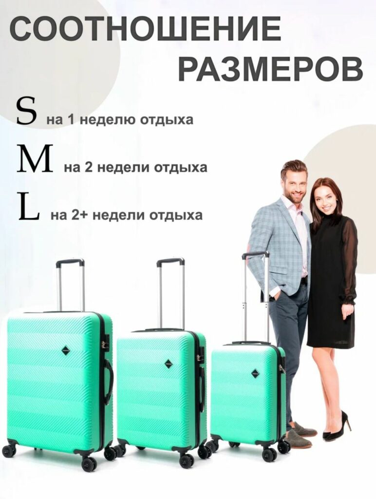 Комплект из 3-х чемоданов 