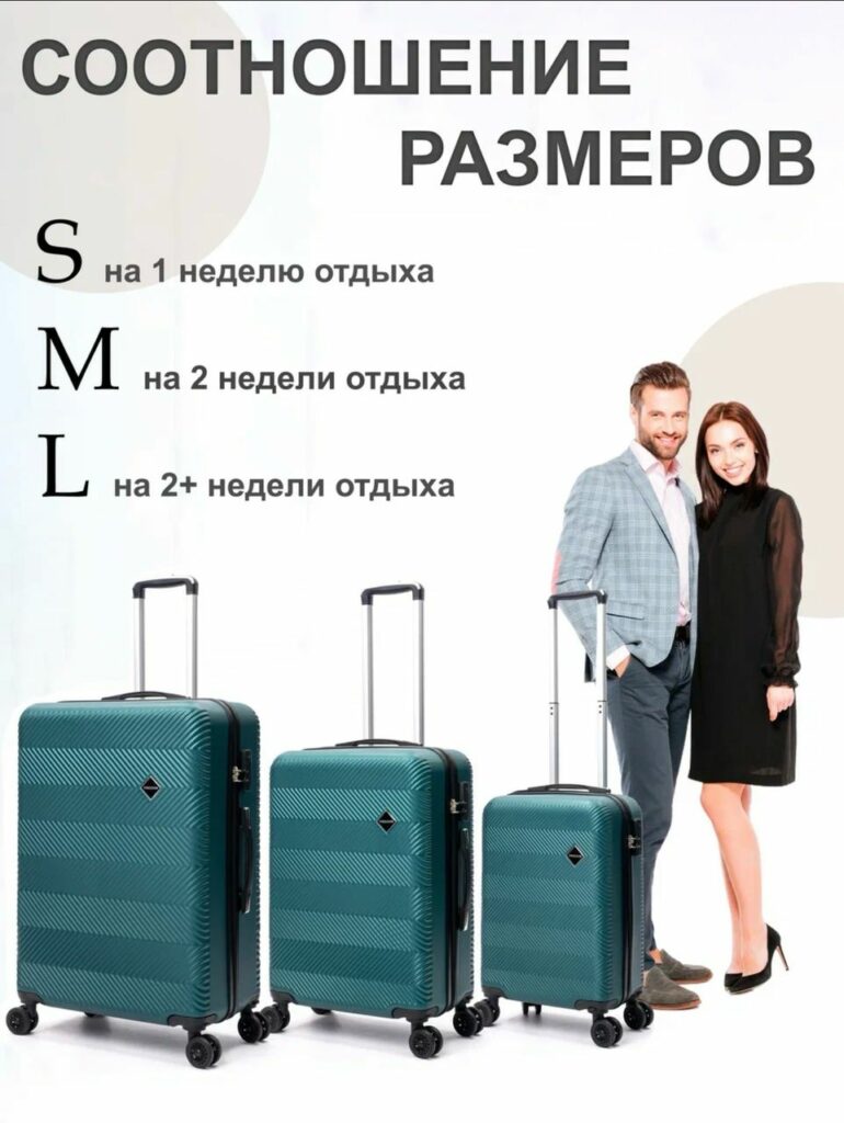 Комплект из 3-х чемоданов 