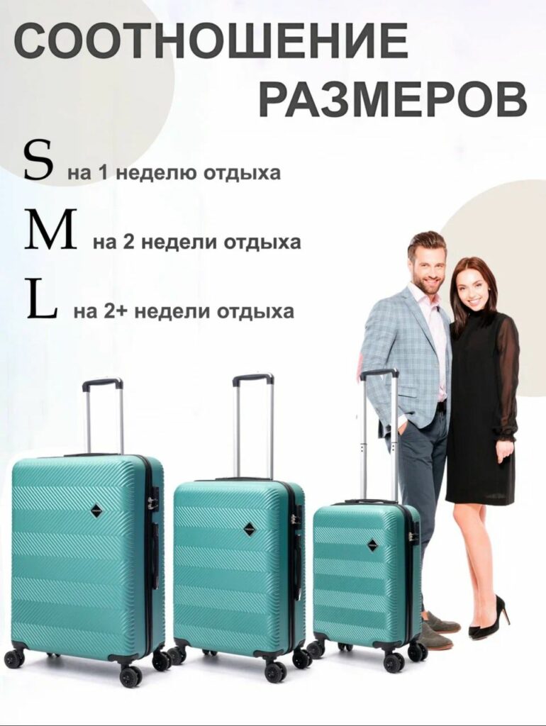 Комплект из 3-х чемоданов 