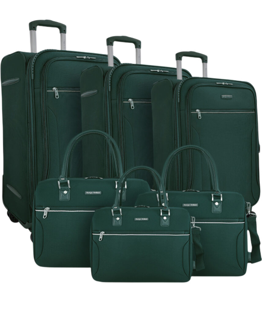 Комплект из 3-х чемоданов и 3-х бьюти-кейсов 