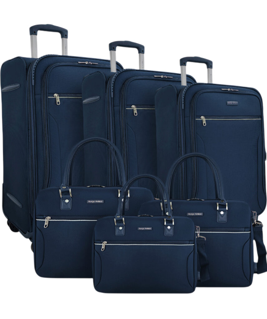 Комплект из 3-х чемоданов и 3-х бьюти-кейсов 