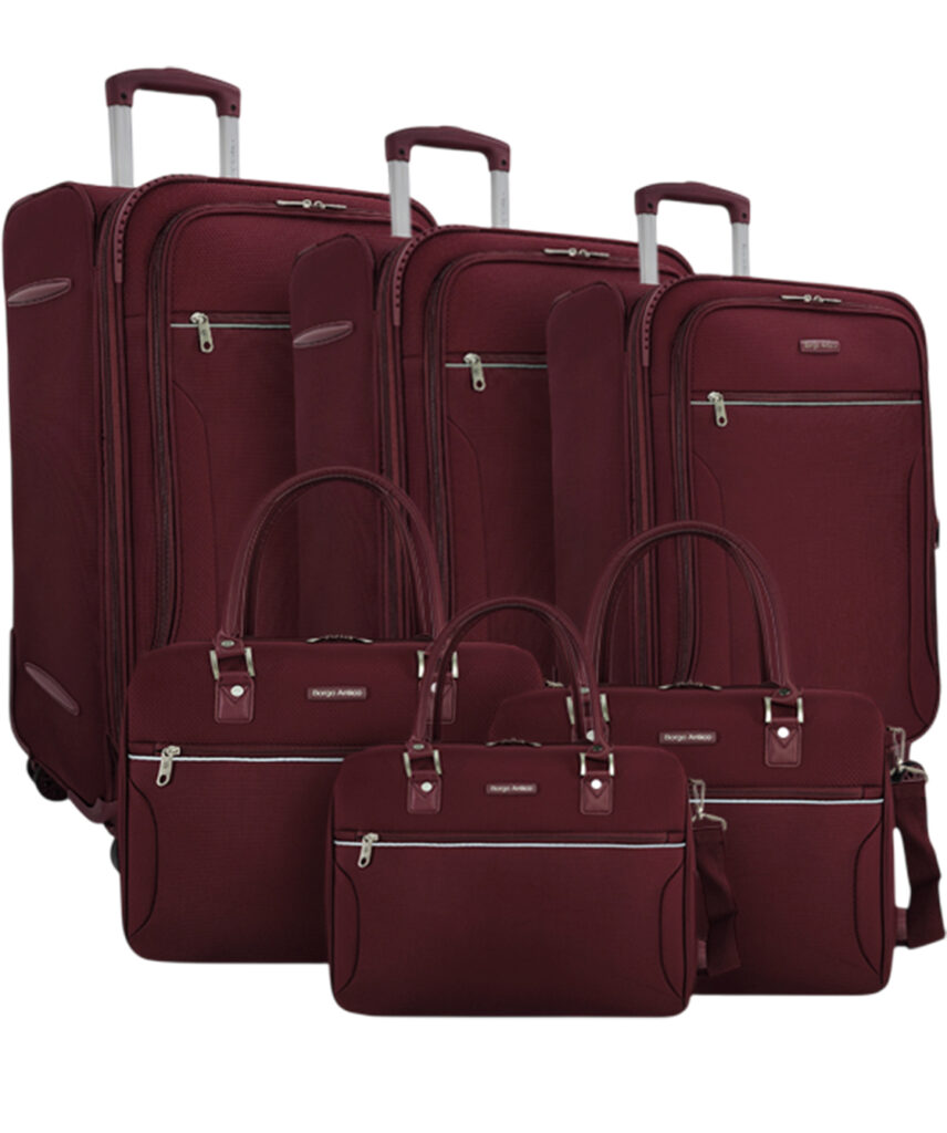 Комплект из 3-х чемоданов и 3-х бьюти-кейсов 